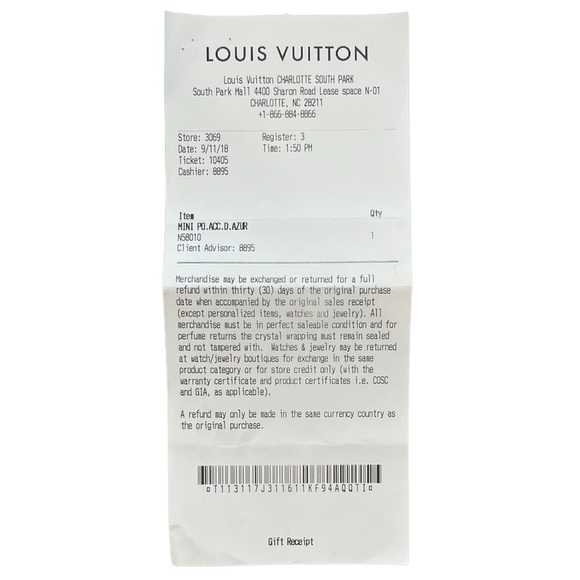 RARE - Louis Vuitton Damier Azur Mini Pochette - Picture 7 of 11